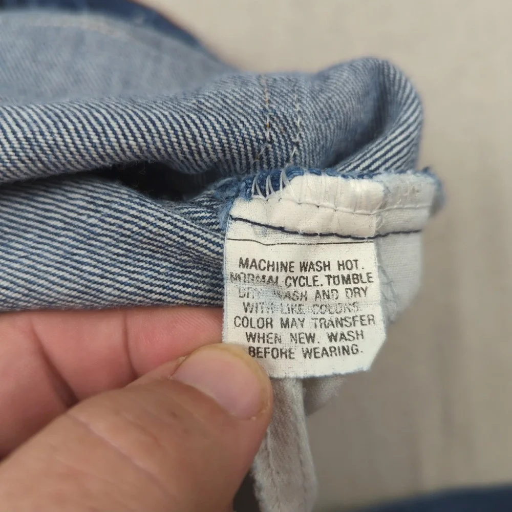 Vintage Levis Jeans Mens 34x30*‎ Blue 517 Boot Cut Orange Tab Hemmed 70s 80s